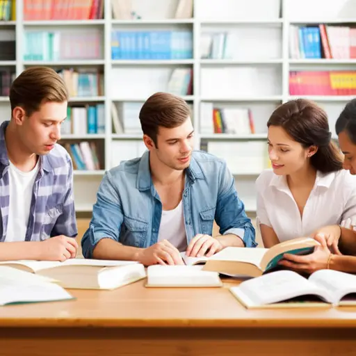 他和同学们一起复习了。