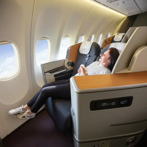 在长途飞行中，我更喜欢使用商务舱机票。