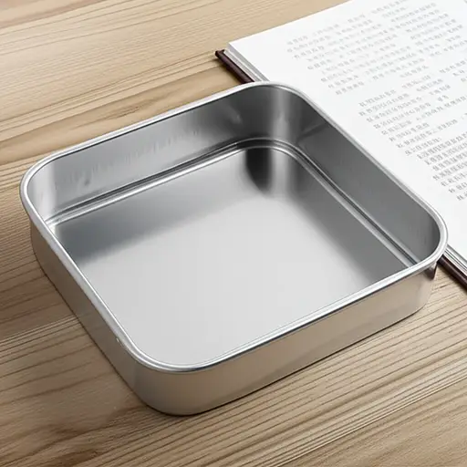 食谱建议你使用一个正方形的蛋糕罐。