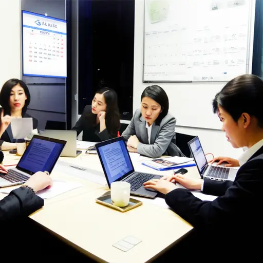 团队月复一月地努力工作，以完成项目。