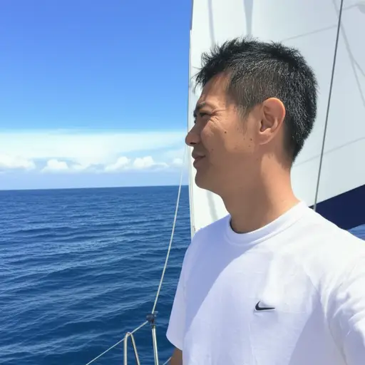 我爸爸喜欢在周末去航行。