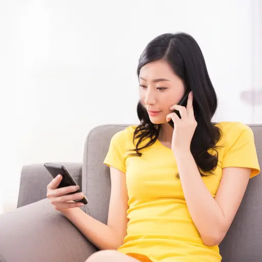 她一收到消息，就打电话给家人。