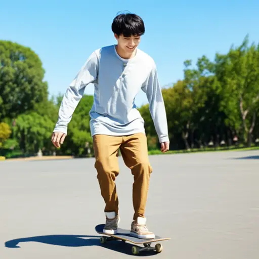 滑板是一项有趣的运动。