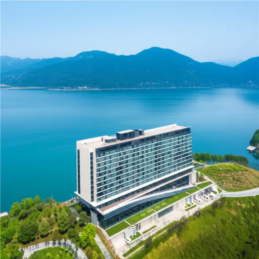 这家酒店坐落在一个俯瞰湖泊的绝佳位置。