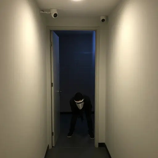 安全摄像头录下了闯入者。