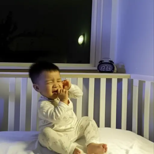 婴儿在凌晨2点醒了。