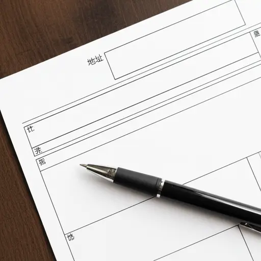 请把你的家庭地址写在这张表格上。