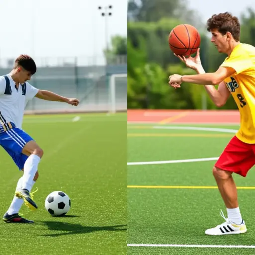 图片展示了两项不同的运动，你可以谈论你更喜欢哪一项。