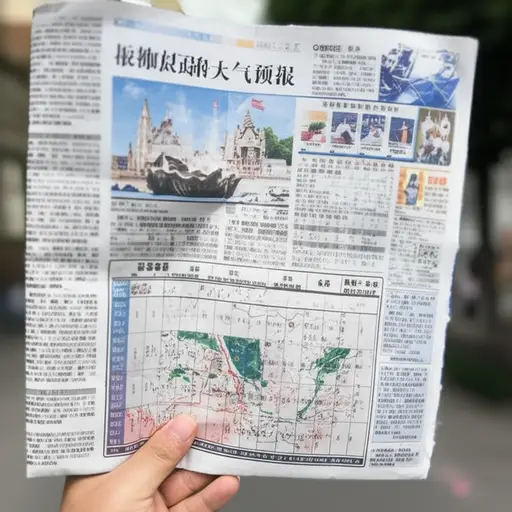 这份报纸的地方版包含了我们小镇的具体天气预报。