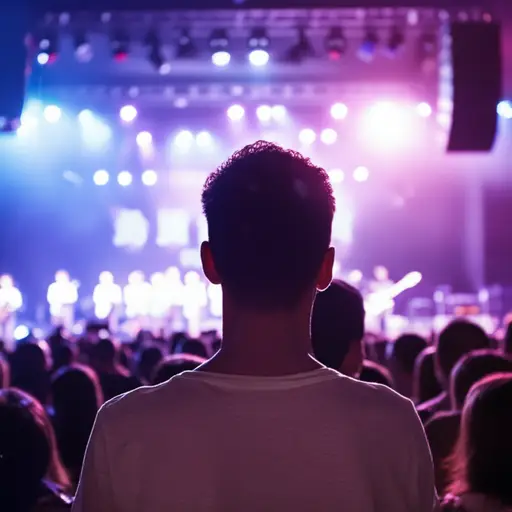 我期待在音乐会上听到我最喜欢的乐队。