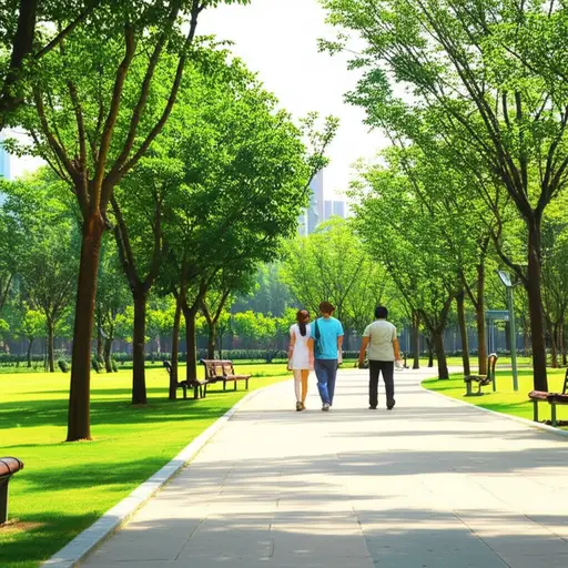 他们一起去了公园。