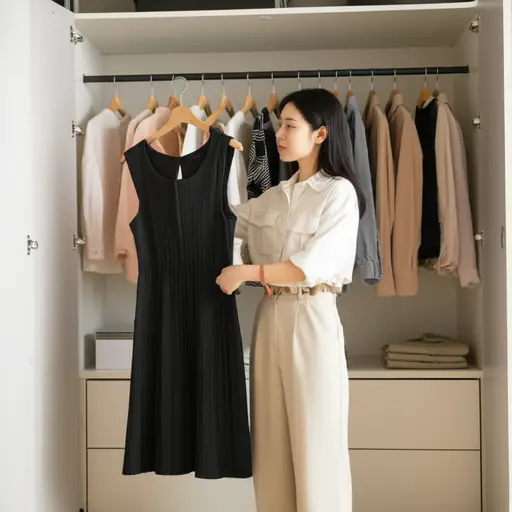 她把她的黑色裙子留到特殊场合穿。