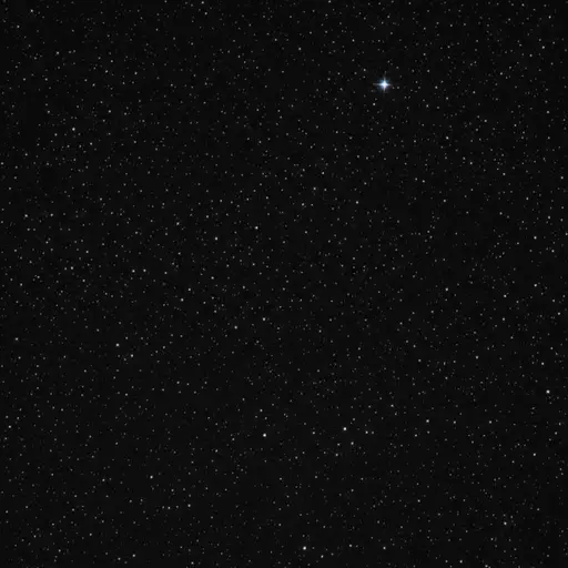 北极星在夜空中位于北方。