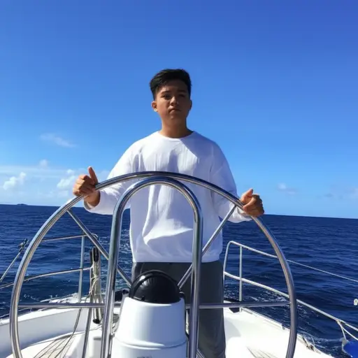 我学会了如何驾驶帆船。