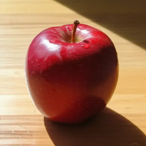 这个苹果很甜。