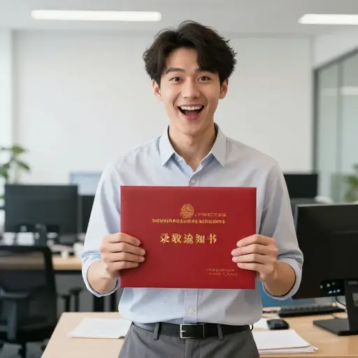 当我听说我得到了那份工作，我欣喜若狂！