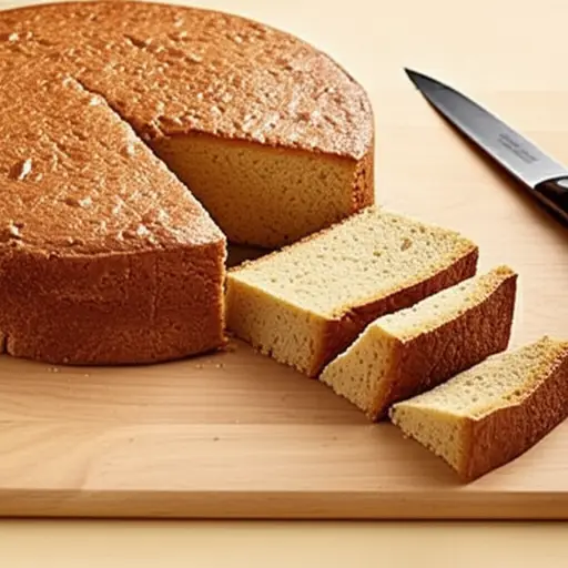 把蛋糕切成正方形。