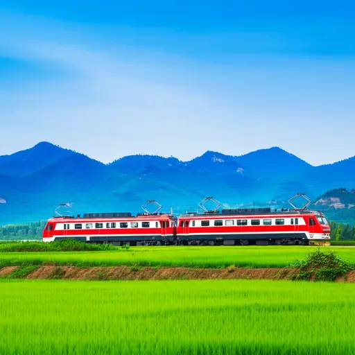 火车选择了一条南方的路线以避开山脉。