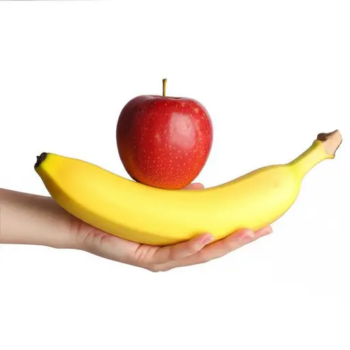 我更喜欢苹果而不是香蕉。