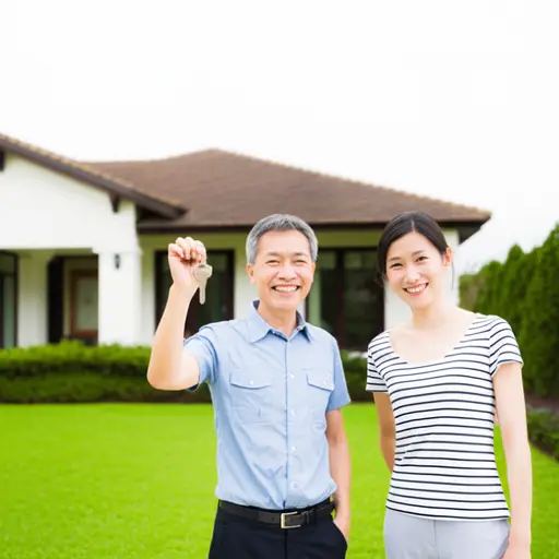 我们不在的时候，我父母会照看房子。