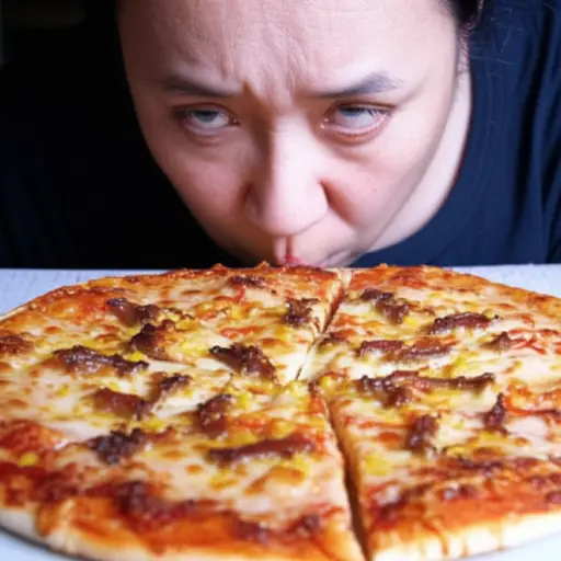 这是我吃过的最难吃的披萨。