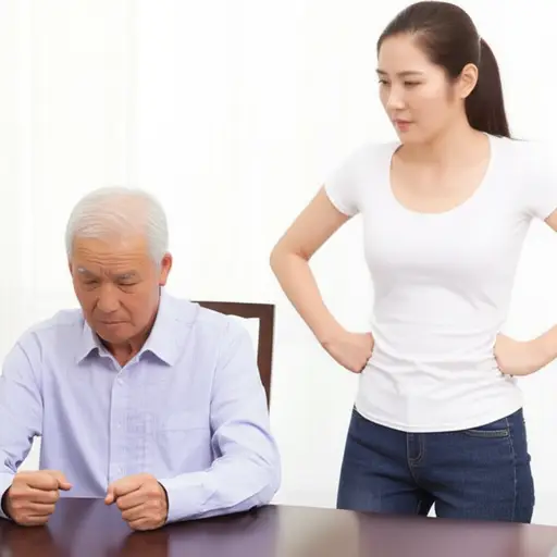 他的儿媳对他非常刻薄。