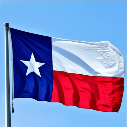 德克萨斯州被称为孤星州。