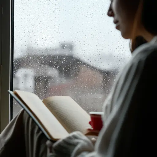 那是一个寒冷多雨的星期二，非常适合待在室内。