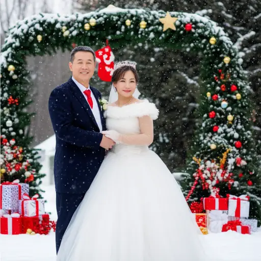 我的父母在十二月结婚。