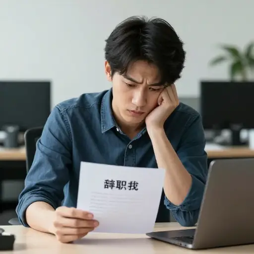 他觉得不得不辞去工作。