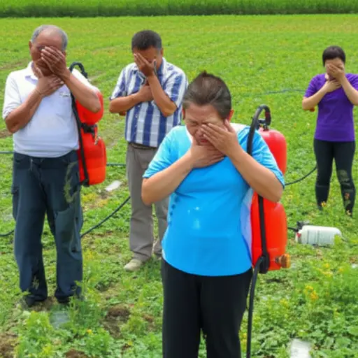 村民因农业中使用的化学品而受苦。