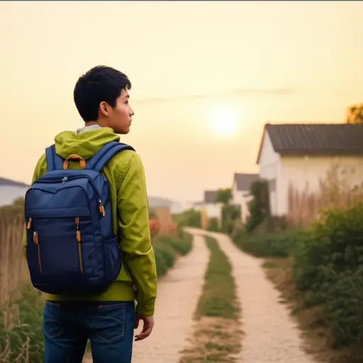 他永远离开了家乡，去开始新生活。