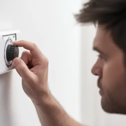 我让他把暖气调低。