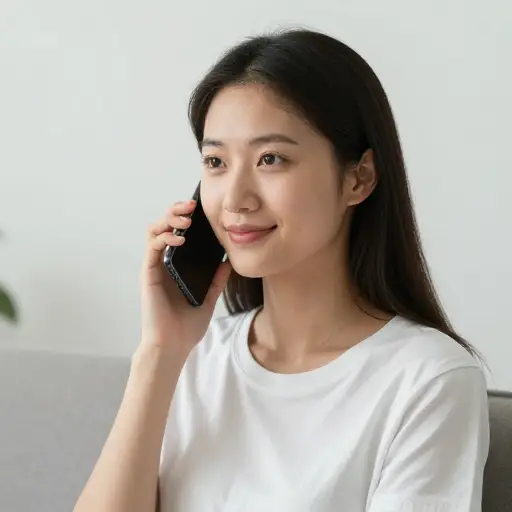 "喂？" "（是我，）请讲。"