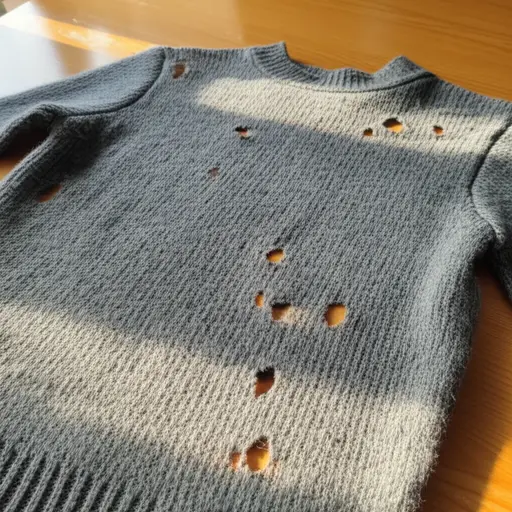 这件毛衣满是洞。