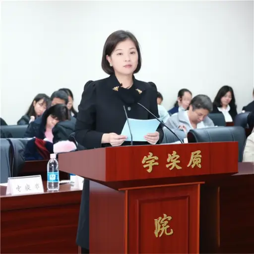 她发言反对关闭学院的决定。