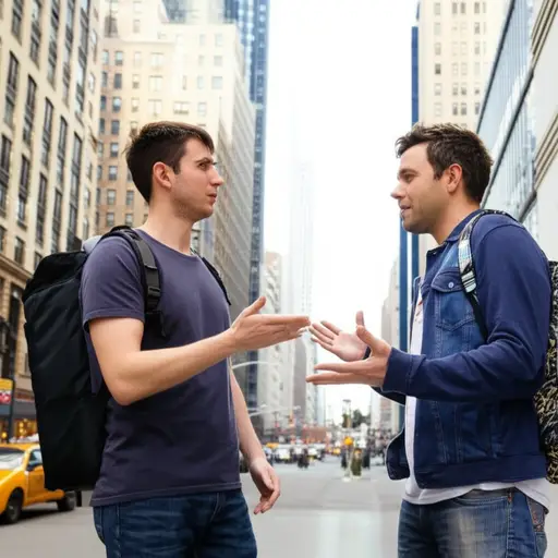 我朋友提出带我参观纽约市。