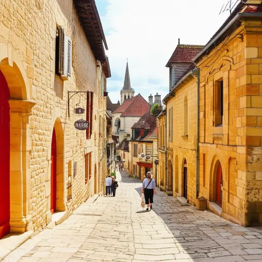 我记得我们去法国西南部可爱城镇萨尔拉的那一天。