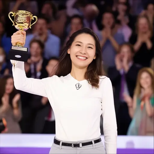 她很高兴赢得了最高奖项。