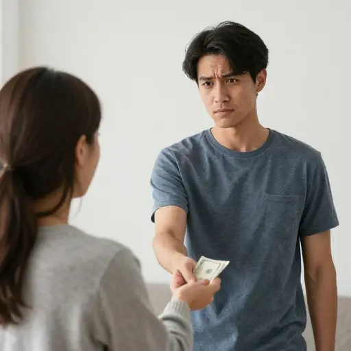 在告诉汤姆不要收她的钱之后，我再收就显得很虚伪了。