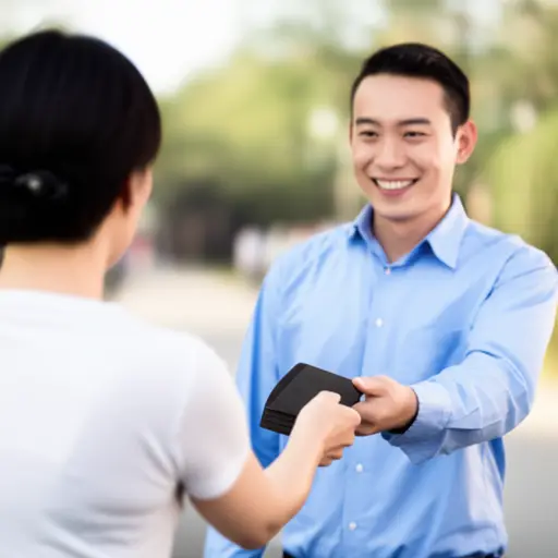 我丢了钱包，但幸运的是有人找到并归还了它。