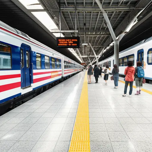 由于第一趟火车晚点，我们错过了转乘班次。