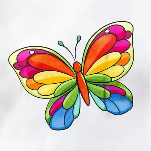 我画了一只蝴蝶。