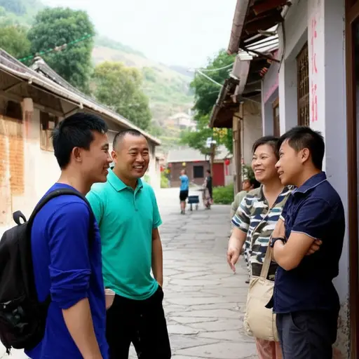 友善的当地居民让这位游客在小镇上感到宾至如归。