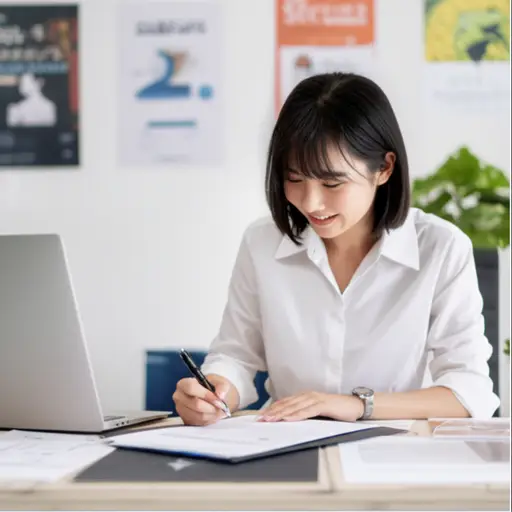 她被一家著名的广告公司聘用。