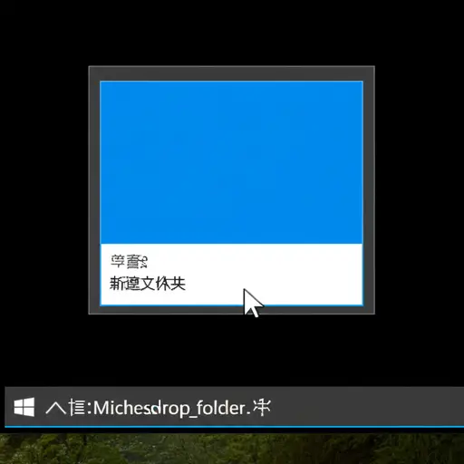 我在C盘上创建了一个新文件夹。