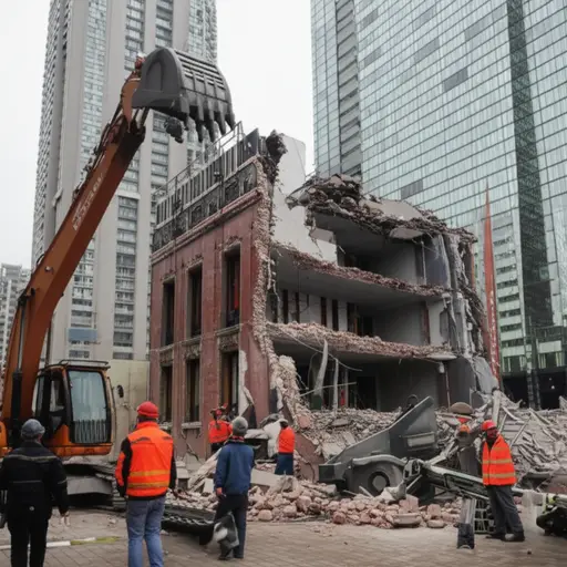 他们不得不拆掉这样一栋美丽的建筑，真可惜。