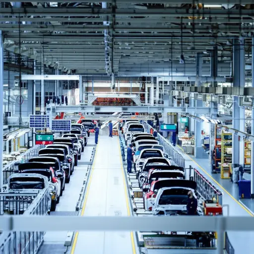 这家工厂每年生产约900辆汽车。