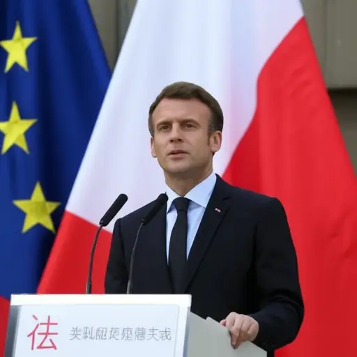 法国总统昨天发表了演讲。