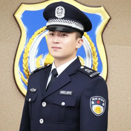 我想成为一名警察。